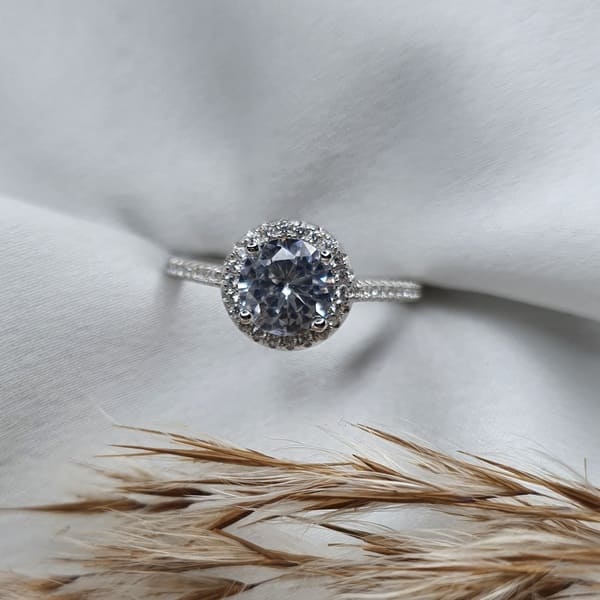 טבעת סוליטר עגול 4