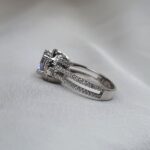 טבעת סוליטר עגול שורות 2