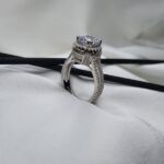 טבעת סוליטר עגול שורות 4