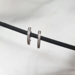 עגילי כסף חישוק 1 Rotated