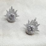 עגילי כסף שמש 1