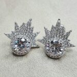 עגילי כסף שמש 2