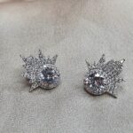 עגילי כסף שמש 3 Rotated