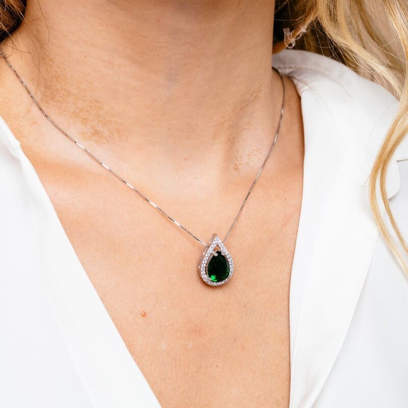 שרשרת כסף טיפה