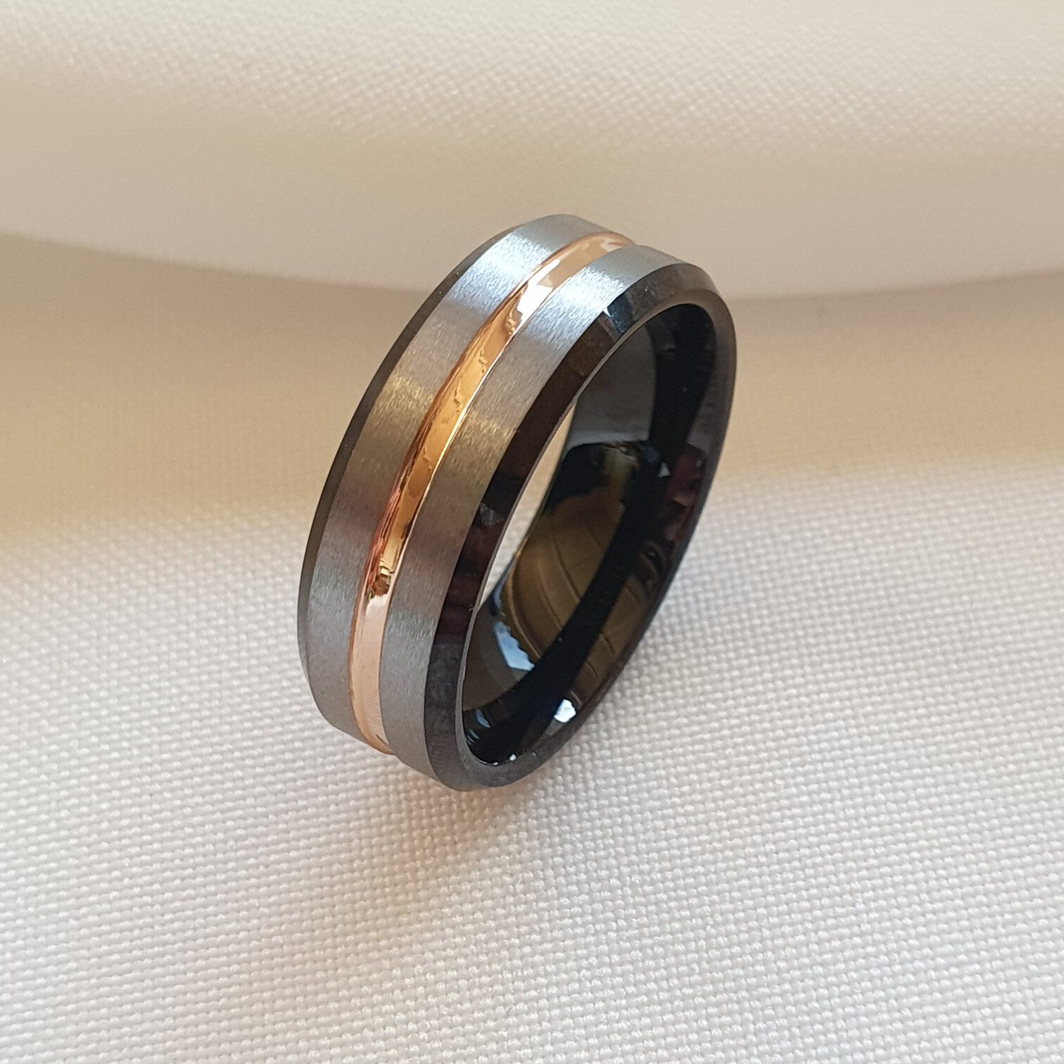 טבעת טנגסטון לגבר 4 Rotated