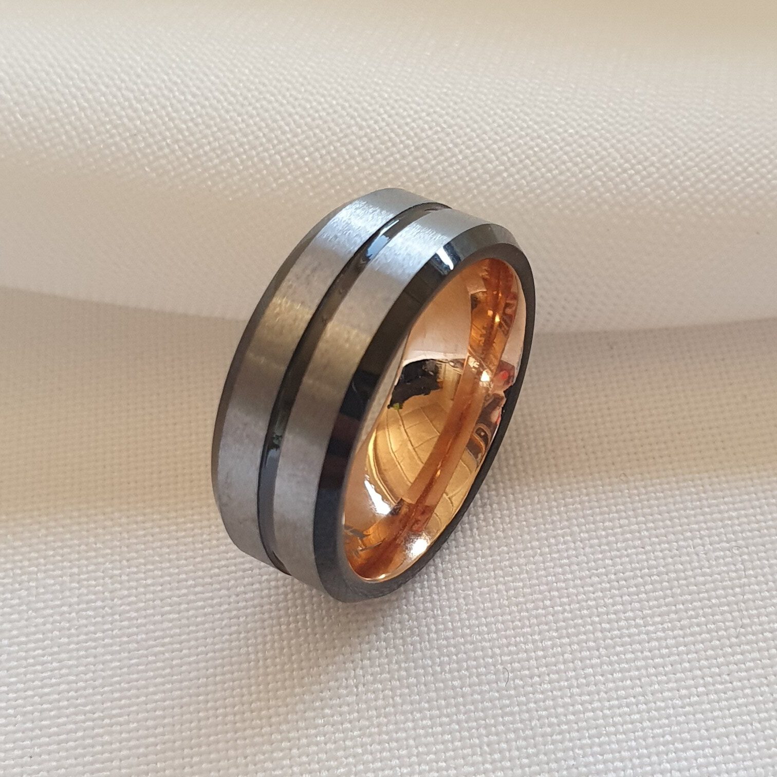 טבעת טנגסטון לגבר 5 Rotated