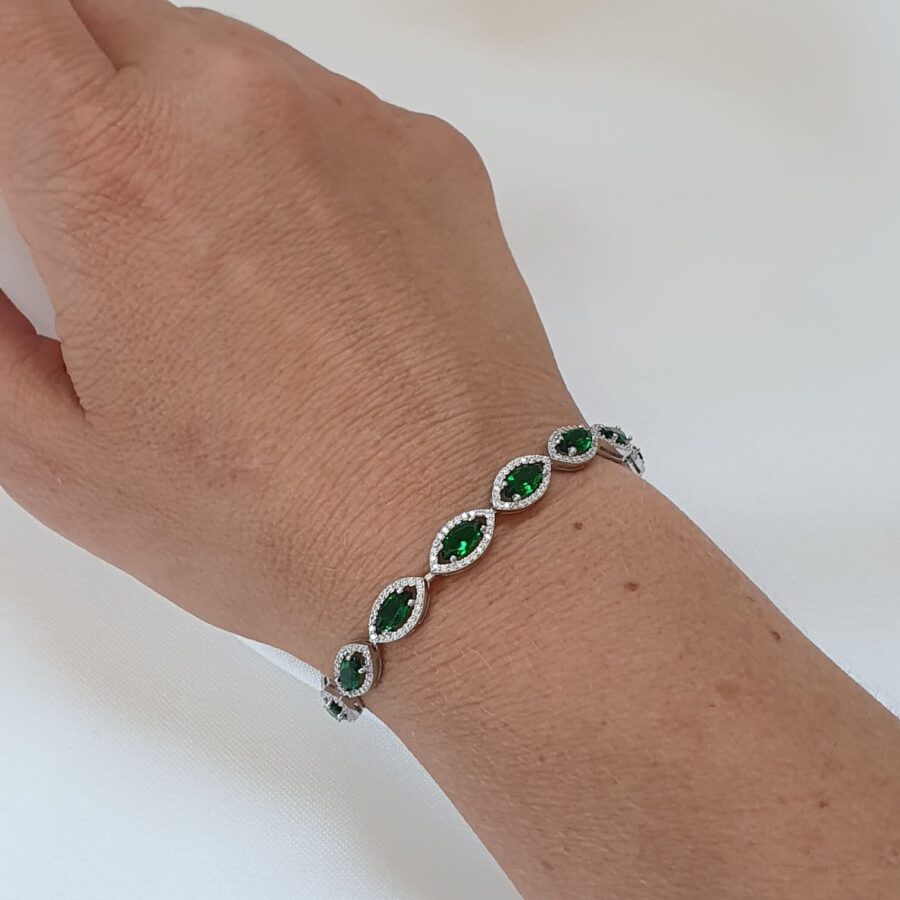 צמיד כסף טניס לאישה 12 E1657838330837