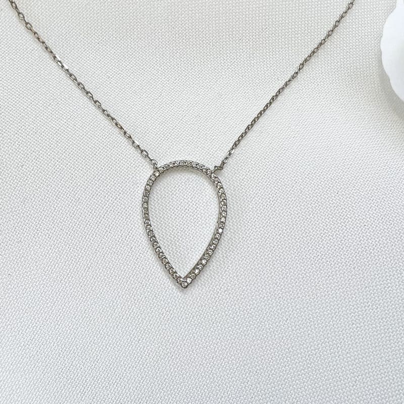 שרשרת כסף טיפה