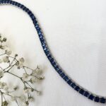 צמיד כסף טניס זרקון כחול