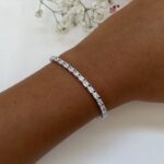 צמיד כסף טניס לאישה 5