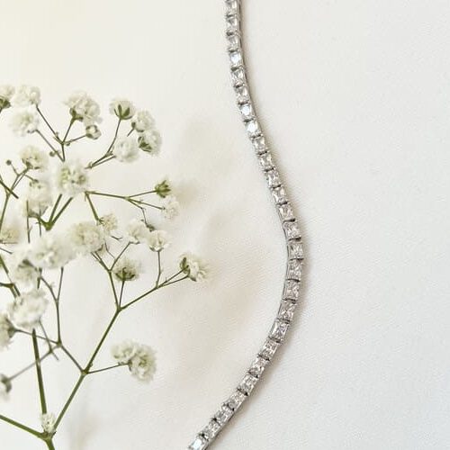 צמיד כסף לאישה זרקון לבן E1662986180844