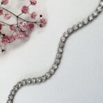 צמיד כסף עיגולים משובץ זרקונים