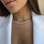 שרשרת כסף טניס לאישה