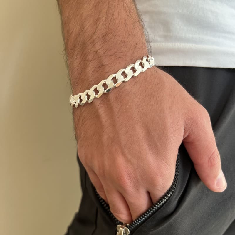 צמיד כסף גורמט לגבר