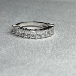 טבעת כסף פס 2