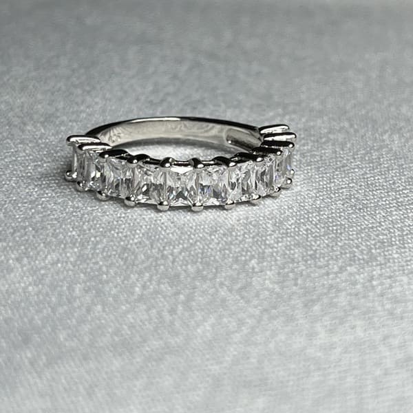 טבעת כסף פס 2