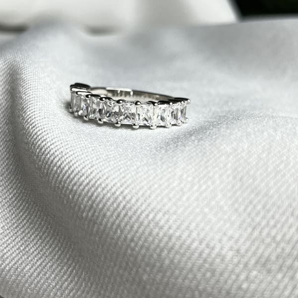 טבעת כסף פס