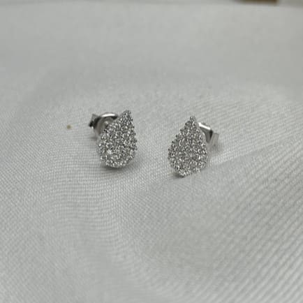 עגילים כסף טיפה