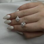 עגילים כסף כוכב 3