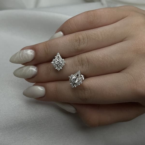 עגילים כסף כוכב 3