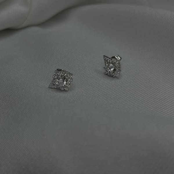 עגילים כסף כוכב