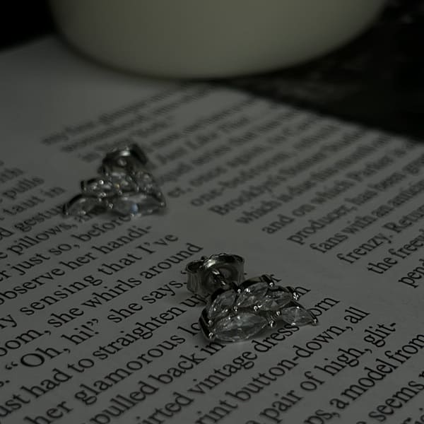 עגילים כסף כנף 1