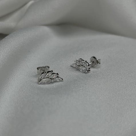 עגילים כסף כנף 2