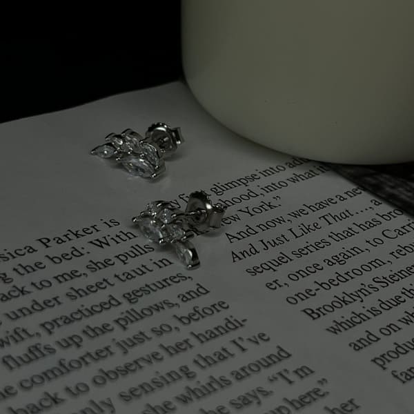 עגילים כסף כנף