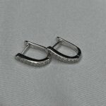 עגילים כסף פס 1