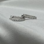 עגילים כסף פס 2