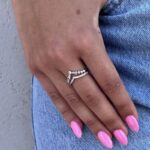 טבעת כסף וי כפול מיוחדת