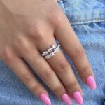 טבעת כסף טיפות פתוחה