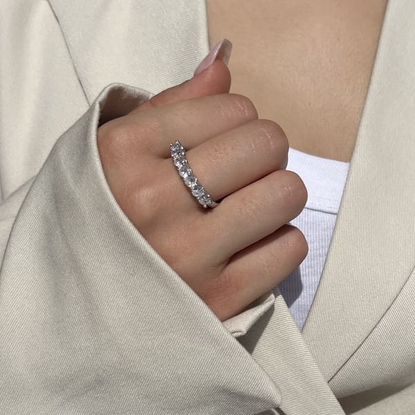 טבעת כסף פס