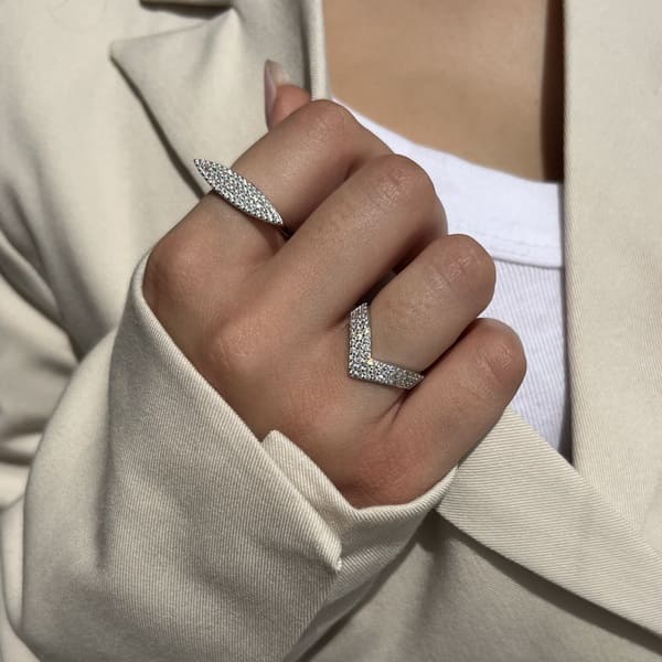 שילוב טבעות כסף