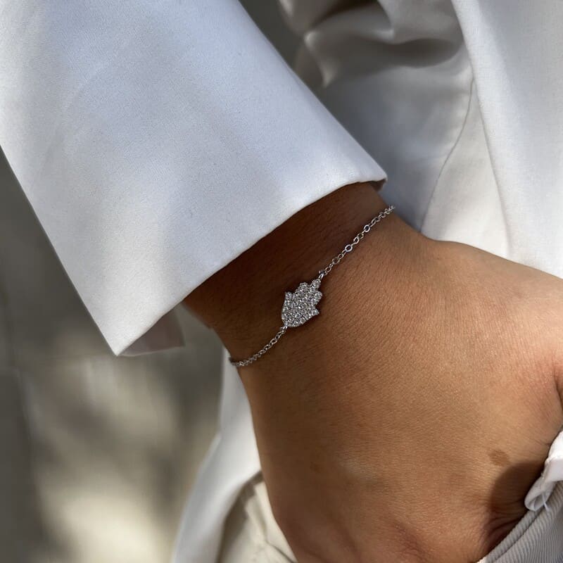 צמיד כסף חמסה 2