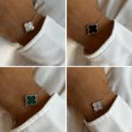 צמידי כסף תלתן