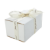 Mockup Box With Gift White Background With Reflection Tied With Ribbon With Inscription Just You
