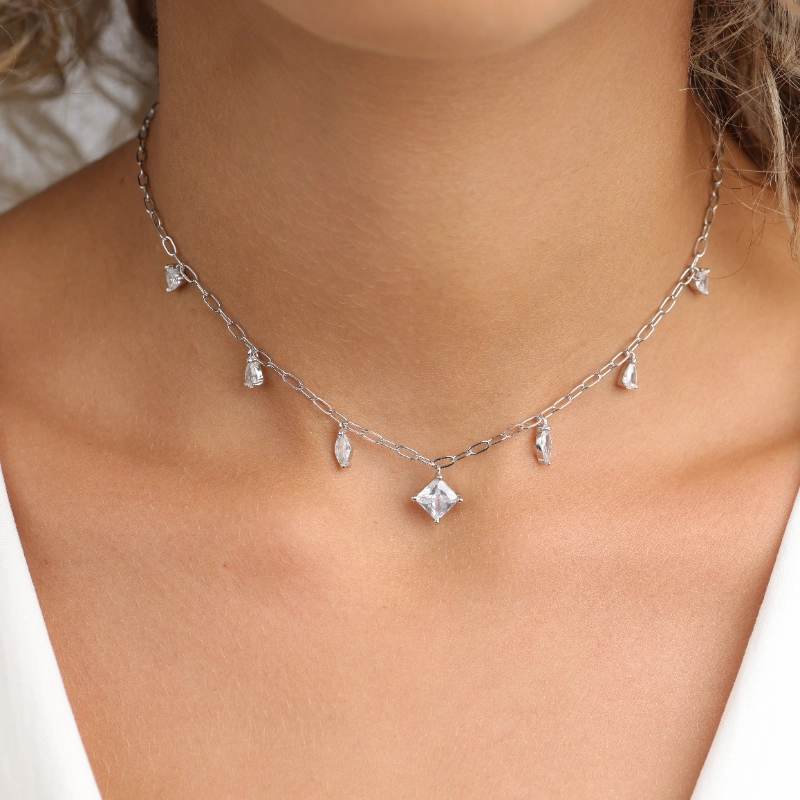 1126 1(1)silver Necklaces