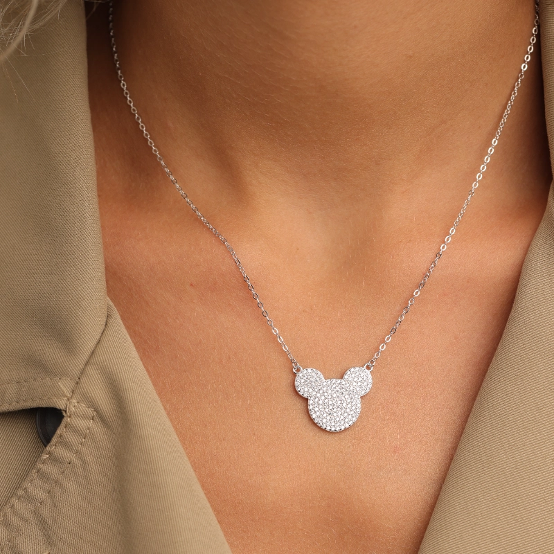 1185(2)silver Necklaces