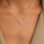 1196(2)silver Necklaces