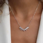 1198(2)silver Necklaces